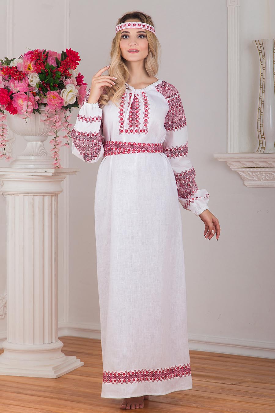 Women in Slavic costumes in Addis Ababa