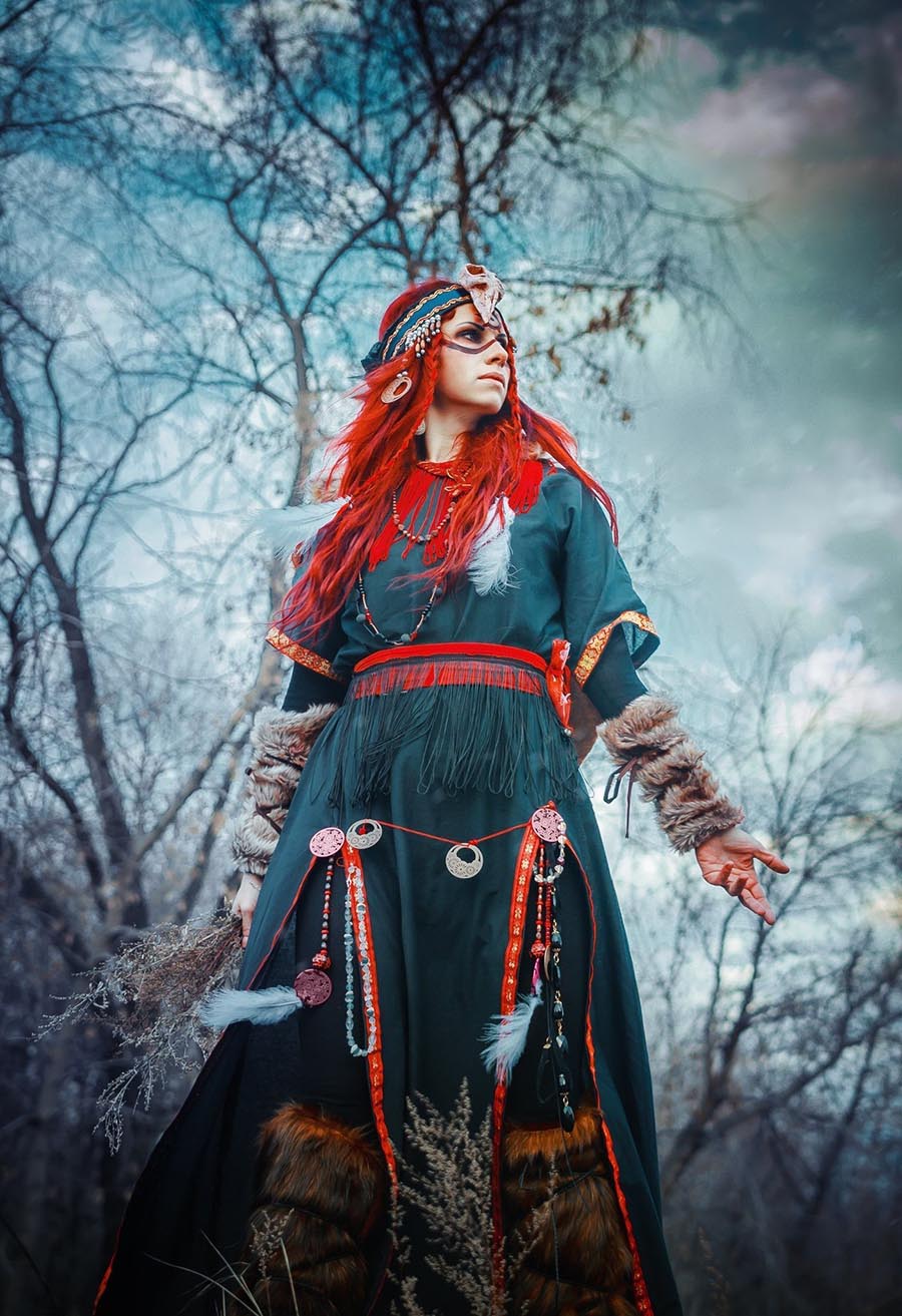 Girls in Slavic costumes underwear in Addis Ababa