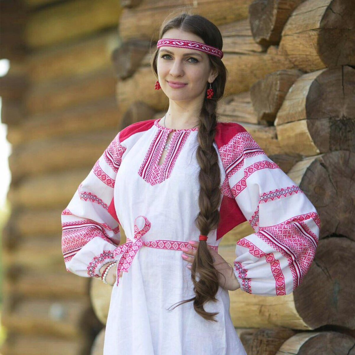 Girls in Slavic costumes in Addis Ababa