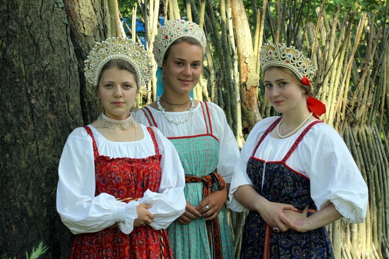 Sexy model Girls in Slavic costumes in Addis Ababa