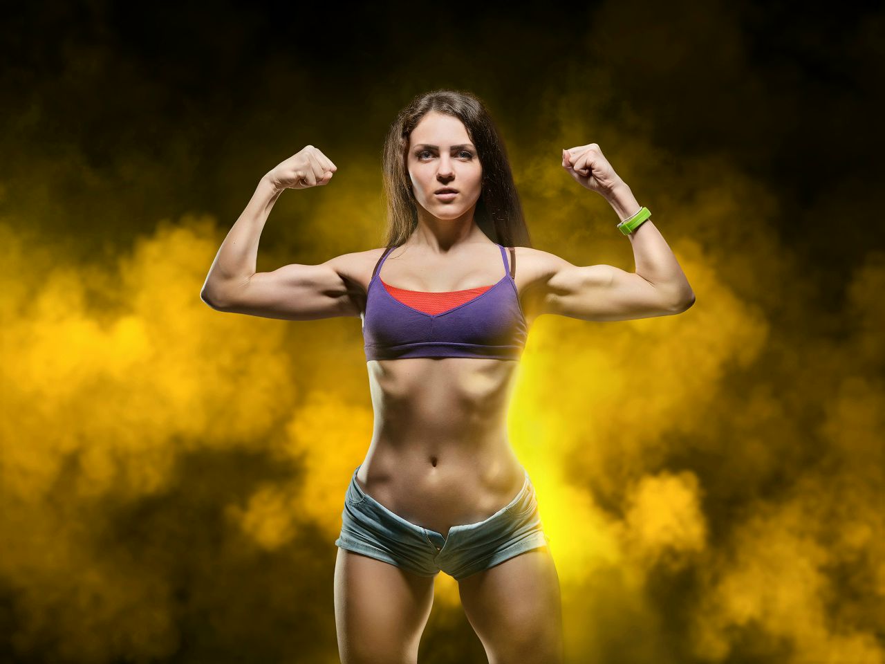 Athletic girls in Addis Ababa